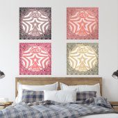 Red Whirl Pattern Poster Print - Intricate Art Bilderwand Sets (Schlafzimmer)