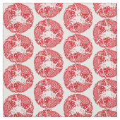 Red Whirling Koi Carp Fish Group Classic Fabric Stoff (Muster)