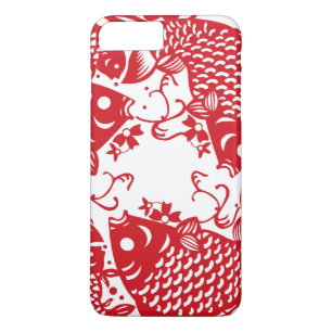 Red Whirling Koi Carp Fish Group iPhone Case-Mate iPhone Hülle