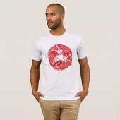 Red Whirling Koi Carp Fish Group Klassik Männer T T-Shirt (Vorne ganz)