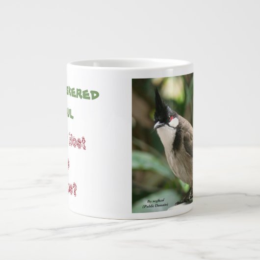 Red-Whiskered Bulbul 20 oz. Tasse von RoseWrites (Vorderseite)