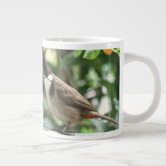 Red-Whiskered Bulbul 20 oz. Tasse von RoseWrites (Rechts)