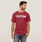 Red & White 2 CUSTOM University T - Shirt (Vorne ganz)