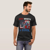 Red White 4. Juli Cool Monster Truck USA Ameri T-Shirt (Vorne ganz)