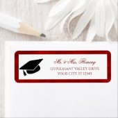 Red White Abschluss Rücksendeadresse (Insitu)