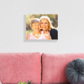 Red White Abstrakt Floral Muster Edge Foto Leinwanddruck (Insitu (Wohnzimmer))