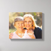 Red White Abstrakt Floral Muster Edge Foto Leinwanddruck (Vorderseite)