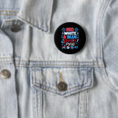 Red White & Blue Cousin Crew 4. Juli Indep Button (Beispiel)