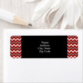 Red, White and Black Chevron Pattern (Insitu)