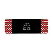 Red, White and Black Chevron Pattern (Vorne)
