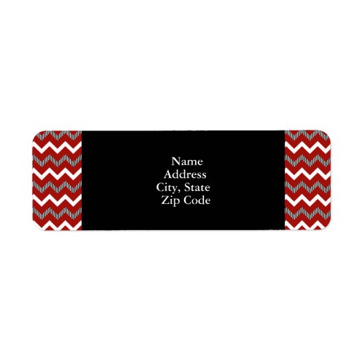 Red, White and Black Chevron Pattern (Vorne)