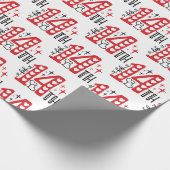 Red White and Black Feb. 14. Word Art Geschenkpapier (Ecke)