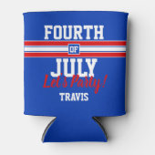 Red White and Blue 4. Juli Custom Dosenkühler (Vorderseite)