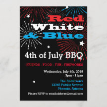 Red White and Blue 4. Juli