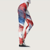 Red White and Blue 4. Juli Leggings (Rechts)