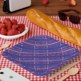 Red White and Blue 4. Juli Party Pappteller