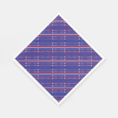 Red White and Blue 4. Juli Party Serviette (Ecke)