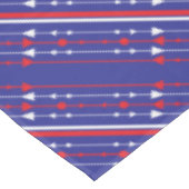 Red White and Blue 4. Juli Party Tischdecke (Schrägansicht)