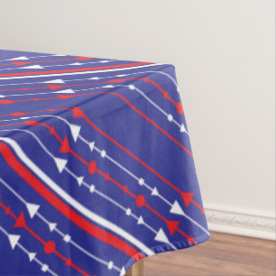 Red White and Blue 4. Juli Party Tischdecke