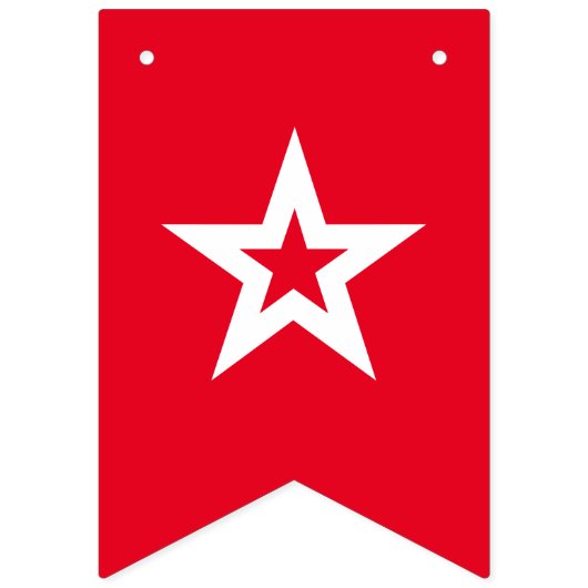 Red White and Blue 4. Juli Party Wimpelkette (Erste Fahne)