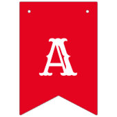 Red White and Blue 4. Juli Party Wimpelkette (Dritte Fahne)