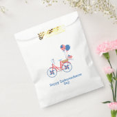 Red White and Blue 4. Juli Whimsical Bicycle Geschenktütchen (Versiegelt)