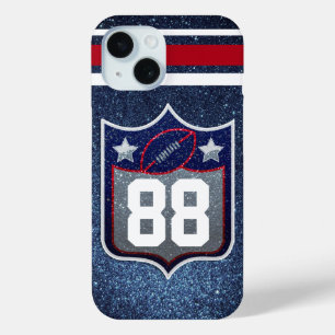 Red White and Blue American Football Team Sports Case-Mate iPhone Hülle