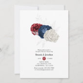 Red White and Blue Amerikanische Unabhängigkeitsta Einladung (Vorderseite)