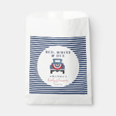 Red White and Blue Baby Dusche Gefallen Geschenktütchen (Vorderseite)
