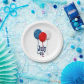 Red White and Blue Balloons, 4. Juli Paper Teller (Party)
