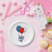 Red White and Blue Balloons, 4. Juli Paper Teller (Party)