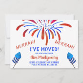 Red White and Blue Celebration Moving Ankündigung (Vorderseite)