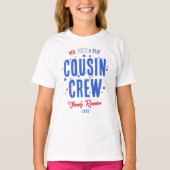 Red White and Blue Cousin Crew 4. Juli T-Shirt (Vorderseite)
