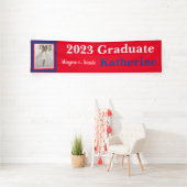 Red White and Blue Custom Foto Abschluss Banner (InSitu)