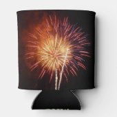 Red, White and Blue Fireworks I Patriotic Dosenkühler (Rückseite)