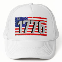 Red White and Blue Flag Trucker Hat