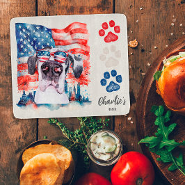 Red White and Blue Funny Great Dane Hund Leckerei Schneidebrett