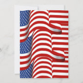 Red White and Blue GRILLEN Feuerwerk 4. Juli Party Einladung (Rückseite)