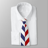 Red White and Blue Men's Neck Tie Krawatte (Gebunden)