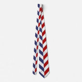 Red White and Blue Men's Neck Tie Krawatte (Rückseite)