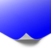 Red White and Blue Ombre Poster (Ecke)