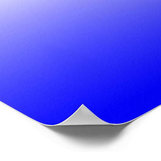 Red White and Blue Ombre Poster (Ecke)