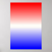 Red White and Blue Ombre Poster (Vorne)