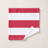 Red White and Blue Patriotic American Flag Badhandtuch Set (Waschlappen)