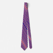 Red White and Blue Patriotic American Neck Tie Krawatte (Vorderseite)