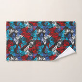 Red White and Blue Patriotic Butterfly Pattern Badhandtuch Set (Handtuch)