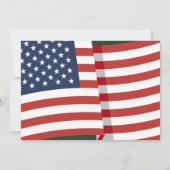 Red White and Blue Patriotic Feuerwerk 4. Juli Einladung (Rückseite)