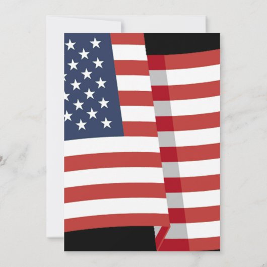 Red White and Blue Patriotic Feuerwerk 4. Juli Einladung (Rückseite)