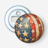 Red White and Blue Patriotic Flaschenöffner (Vorderseite)