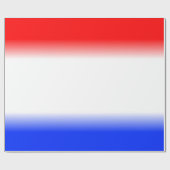 Red White and Blue Patriotic Geschenkpapier (Flach)